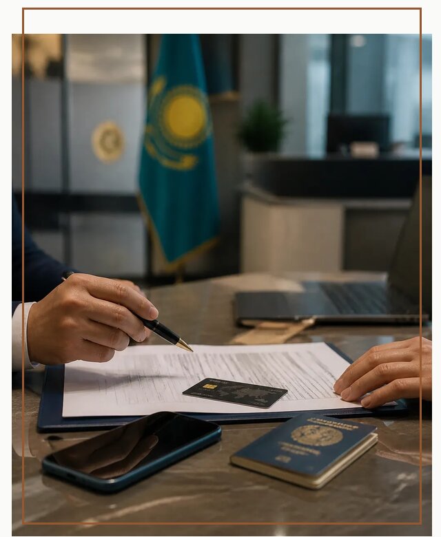 Открытие счета и банковской карты в Казахстане в Клине